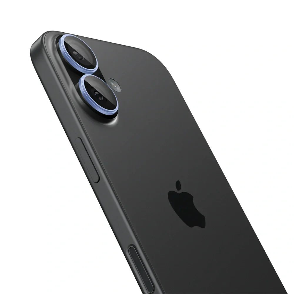 Spigen iPhone 16 / iPhone 16 Plus / 17 - Optik Pro Glas.TR EZ Fit - Αντιχαρακτικό Γυαλί για την Κάμερα - 2 Τεμάχια - Blue