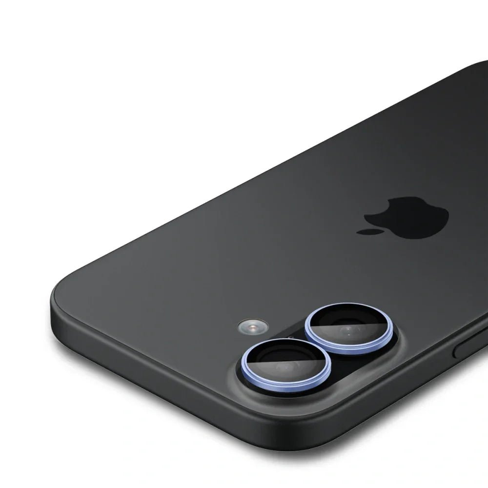Spigen iPhone 16 / iPhone 16 Plus / 17 - Optik Pro Glas.TR EZ Fit - Αντιχαρακτικό Γυαλί για την Κάμερα - 2 Τεμάχια - Blue