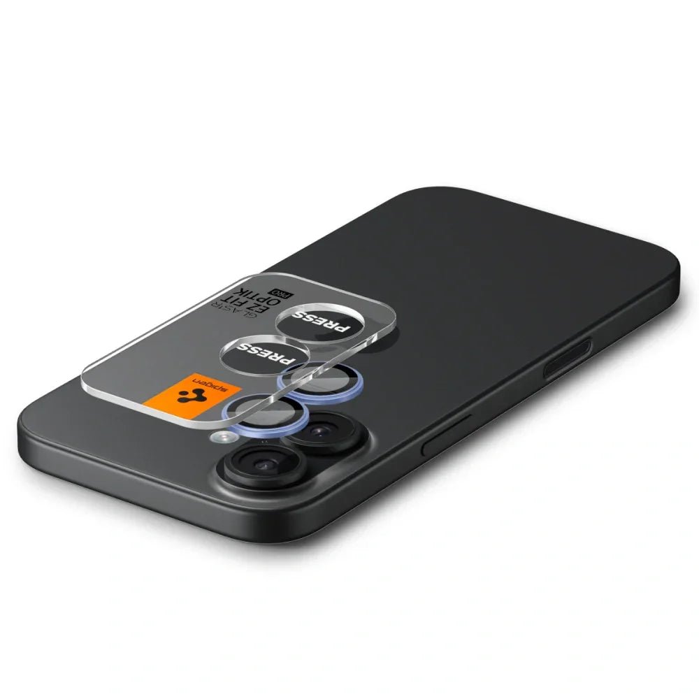 Spigen iPhone 16 / iPhone 16 Plus / 17 - Optik Pro Glas.TR EZ Fit - Αντιχαρακτικό Γυαλί για την Κάμερα - 2 Τεμάχια - Blue