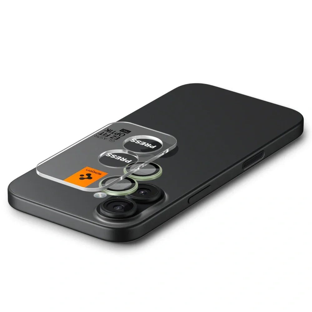 Spigen iPhone 16 / iPhone 16 Plus / 17 - Optik Pro Glas.TR EZ Fit - Αντιχαρακτικό Γυαλί για την Κάμερα - 2 Τεμάχια - Green