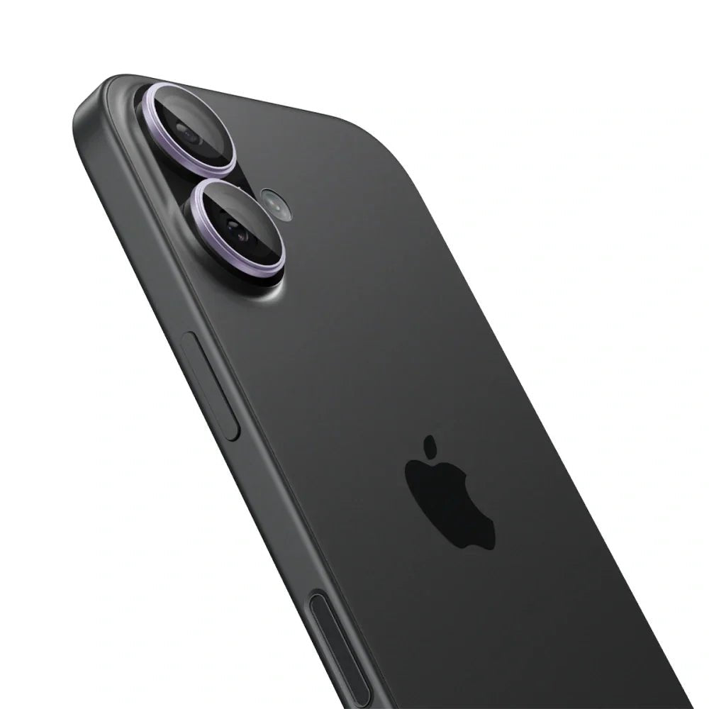 Spigen iPhone 16 / iPhone 16 Plus / 17 - Optik Pro Glas.TR EZ Fit - Αντιχαρακτικό Γυαλί για την Κάμερα - 2 Τεμάχια - Purple