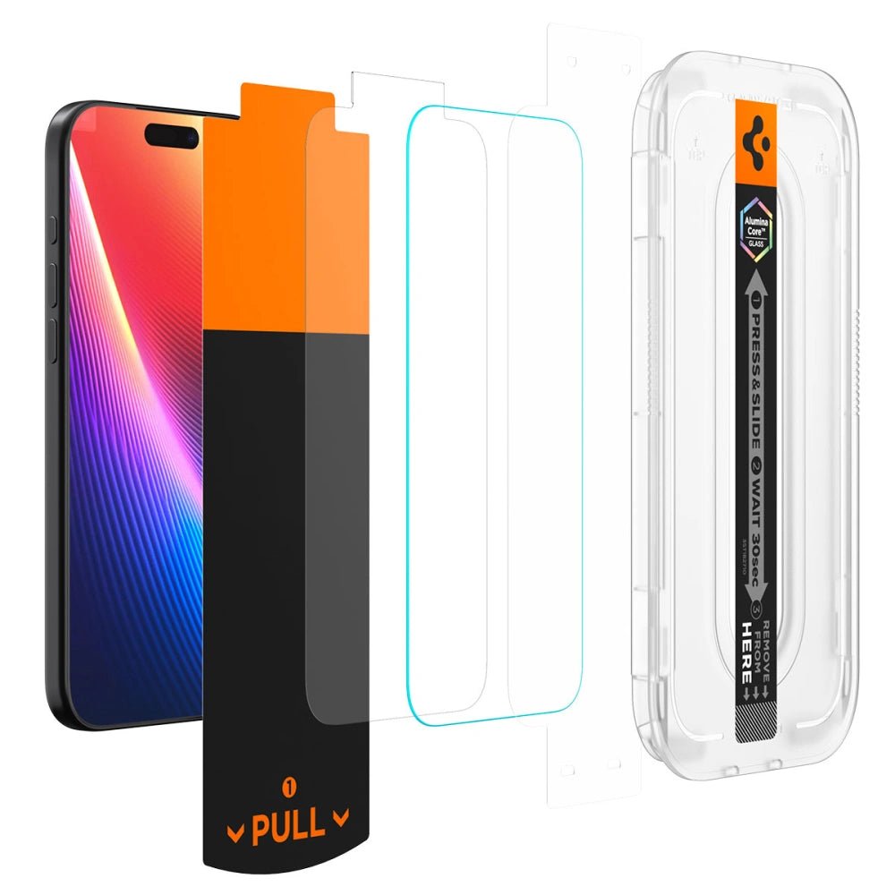 Spigen iPhone 16 Pro Max / 17 Pro Max - Glas.tR EZ Fit Pro - Case Friendly Αντιχαρακτικό Γυαλί Οθόνης - Διάφανο