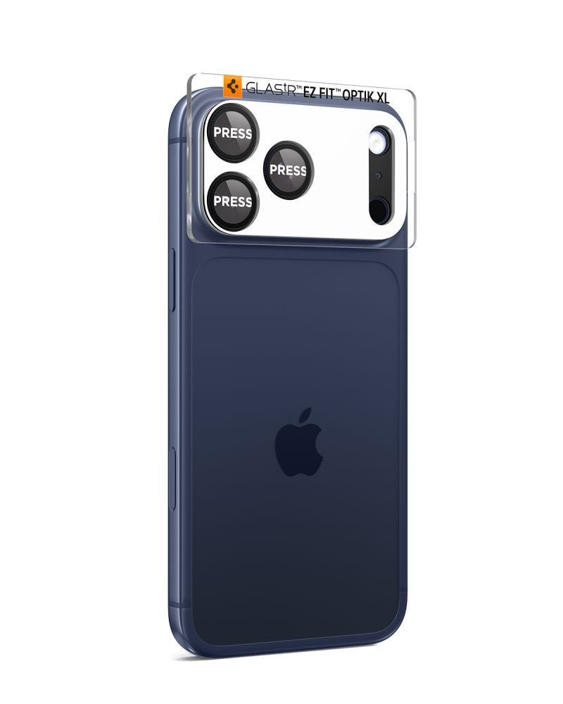 Spigen iPhone 17 Pro Max - Αντιχαρακτικό Γυαλί για την Κάμερα - Optik Pro XL Glas.TR EZ Fit - Black