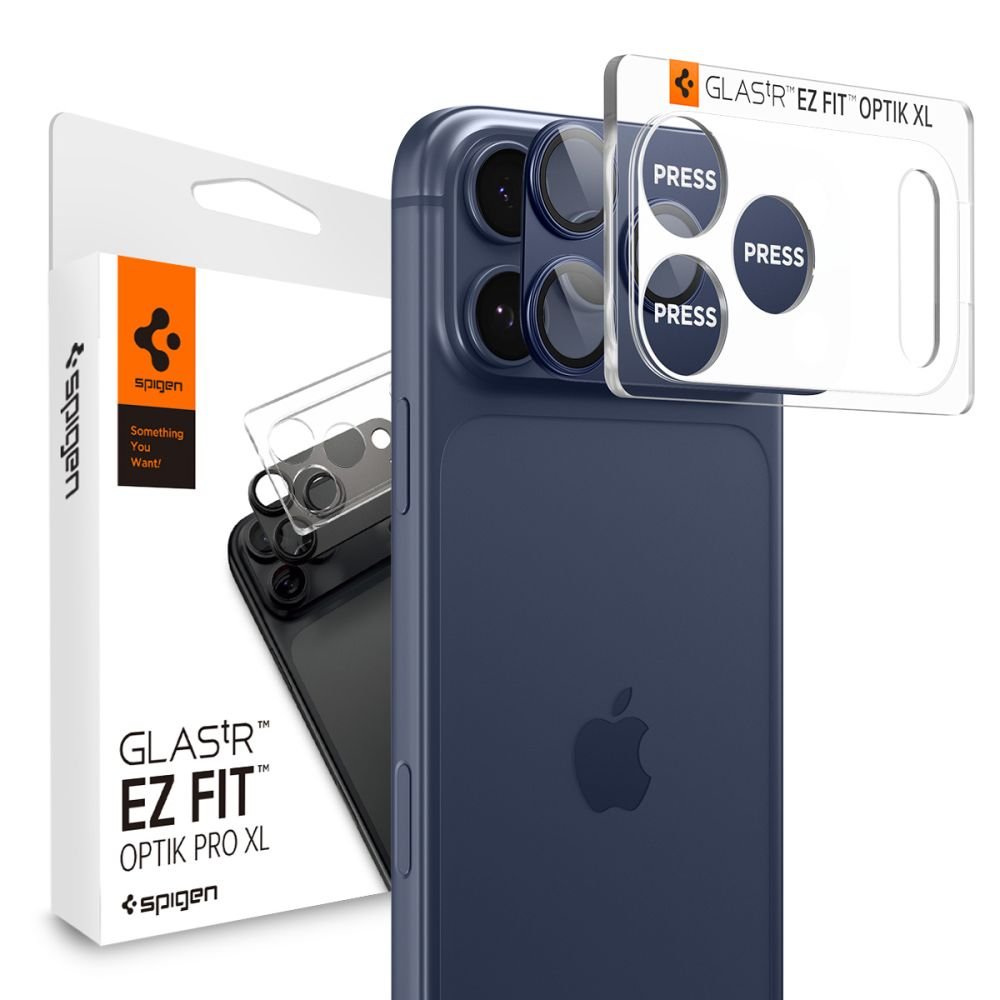 Spigen iPhone 17 Pro Max - Αντιχαρακτικό Γυαλί για την Κάμερα - Optik Pro XL Glas.TR EZ Fit - Blue