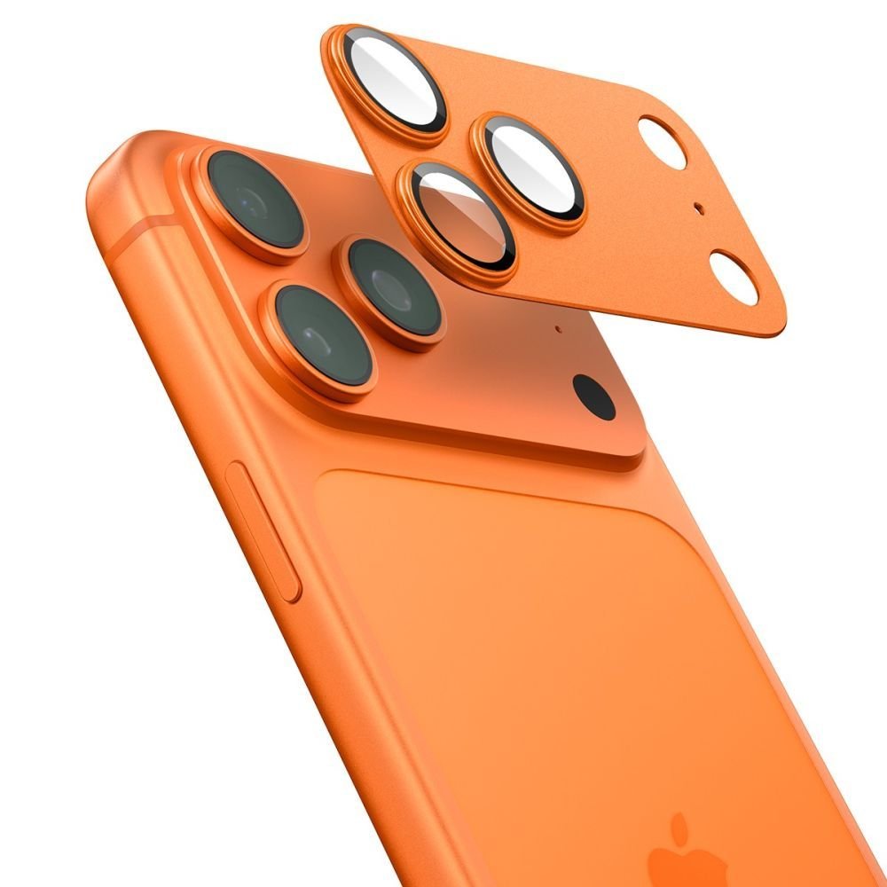 Spigen iPhone 17 Pro Max - Αντιχαρακτικό Γυαλί για την Κάμερα - Optik Pro XL Glas.TR EZ Fit - Orange