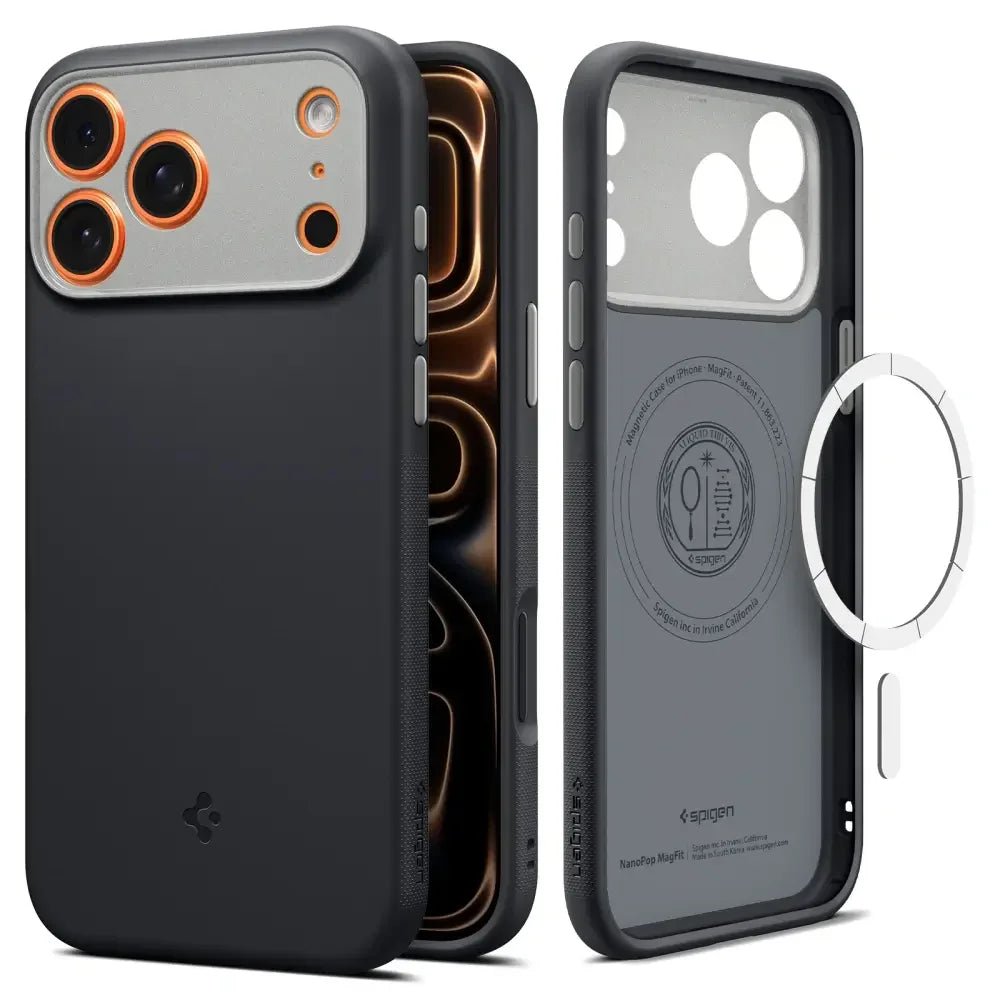 Spigen iPhone 17 Pro Max - Nano Pop Mag - Θήκη Σιλικόνης με MagSafe - Black Sesame