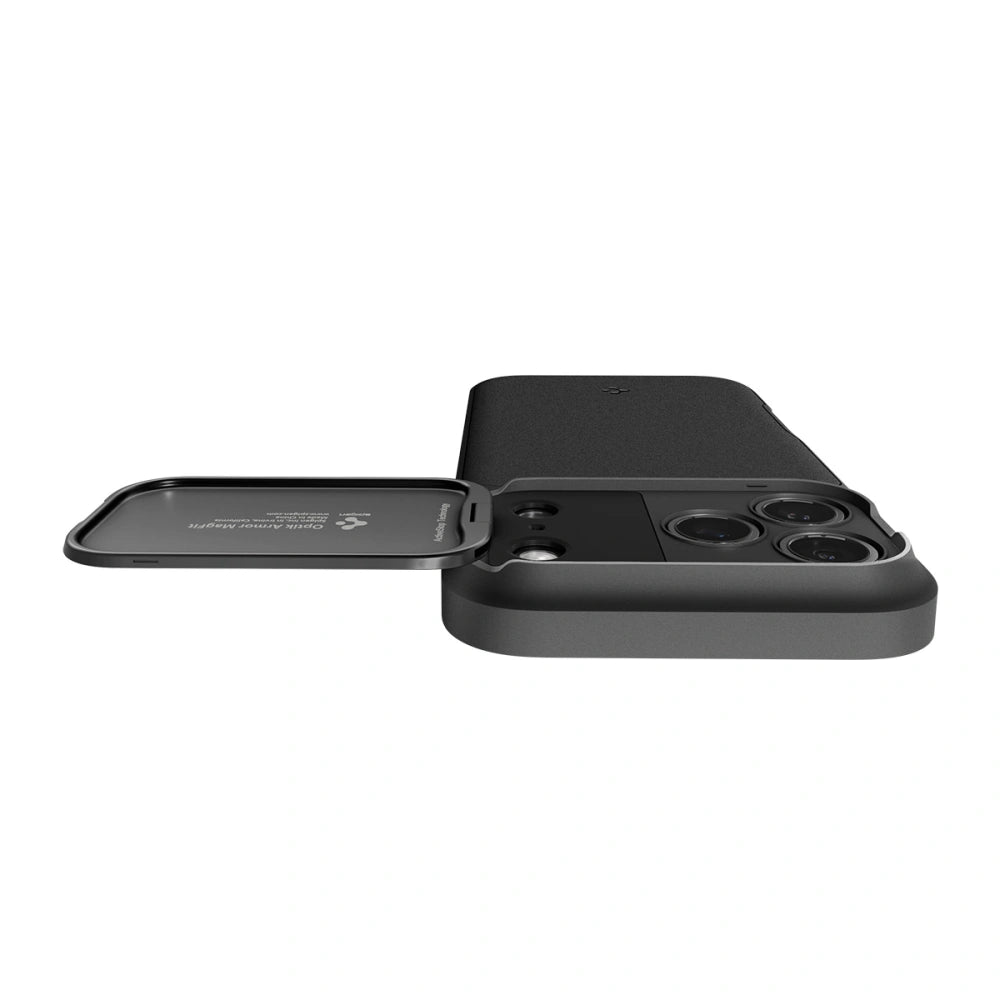 Spigen iPhone 17 Pro Max - Optik Armor Mag - Θήκη Σιλικόνης με Κάλυμμα για την Κάμερα και MagSafe - Black