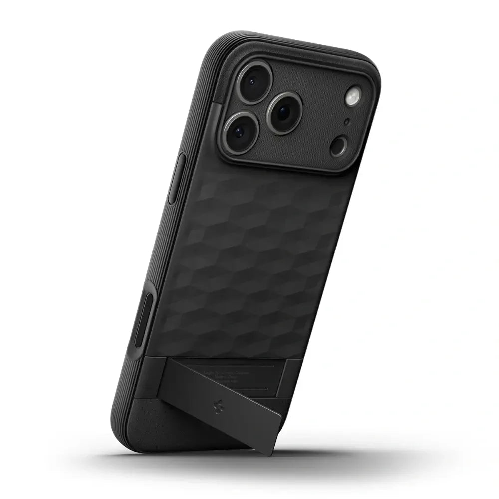 Spigen iPhone 17 Pro Max - Parallax S Mag - Θήκη Σιλικόνης με Σκληρό Πλαίσιο και MagSafe - Matte Black