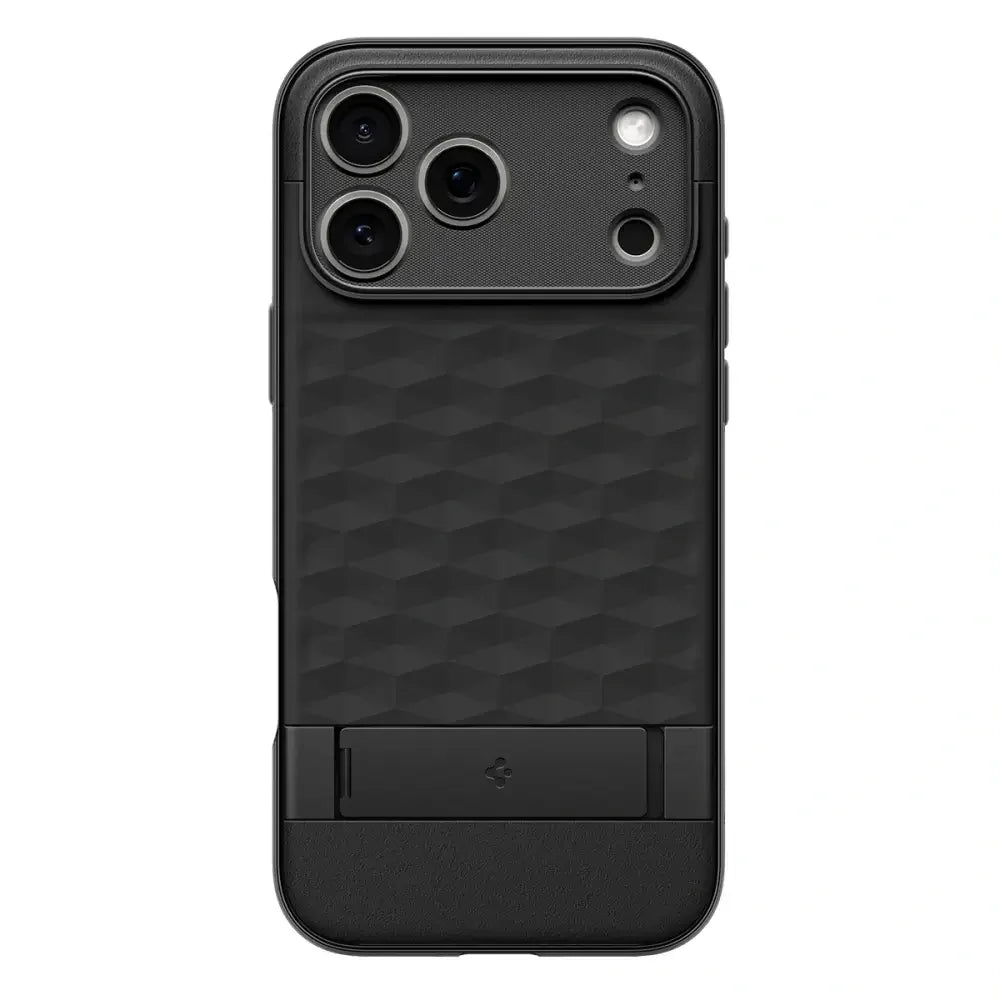 Spigen iPhone 17 Pro Max - Parallax S Mag - Θήκη Σιλικόνης με Σκληρό Πλαίσιο και MagSafe - Matte Black