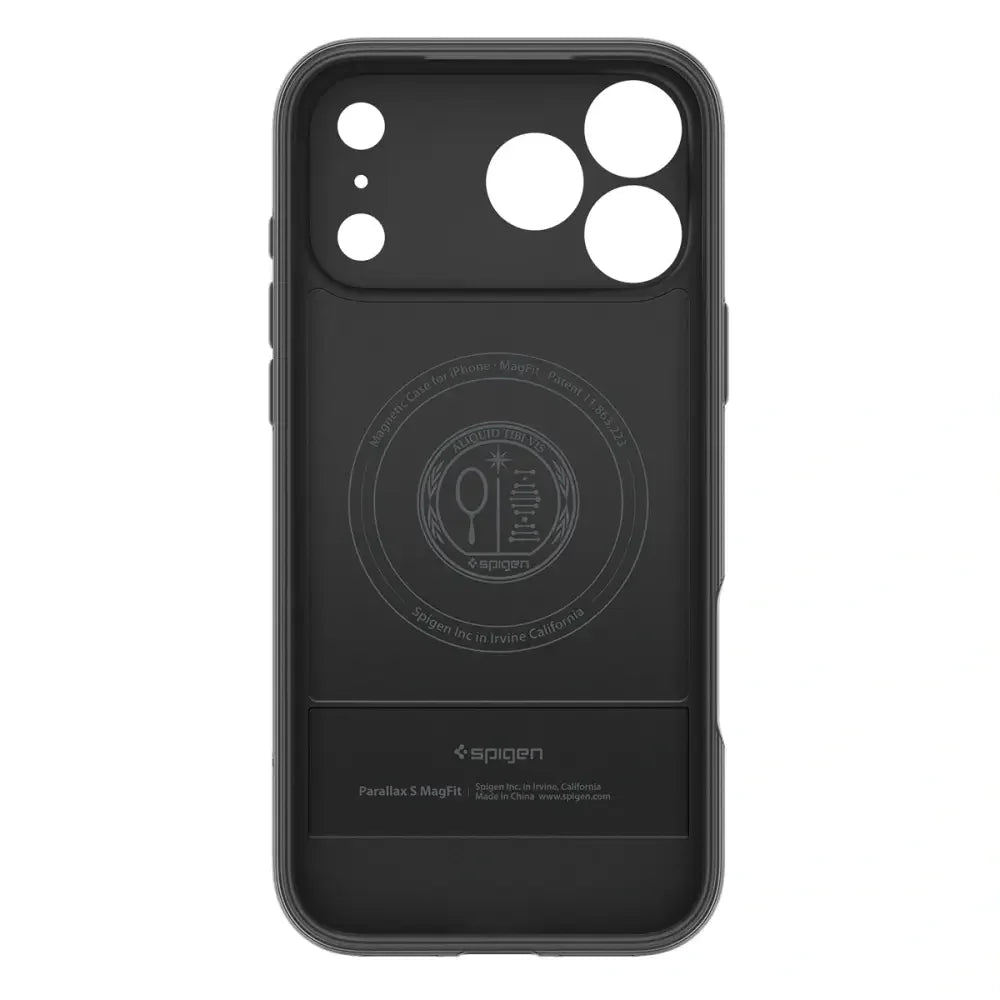 Spigen iPhone 17 Pro Max - Parallax S Mag - Θήκη Σιλικόνης με Σκληρό Πλαίσιο και MagSafe - Matte Black