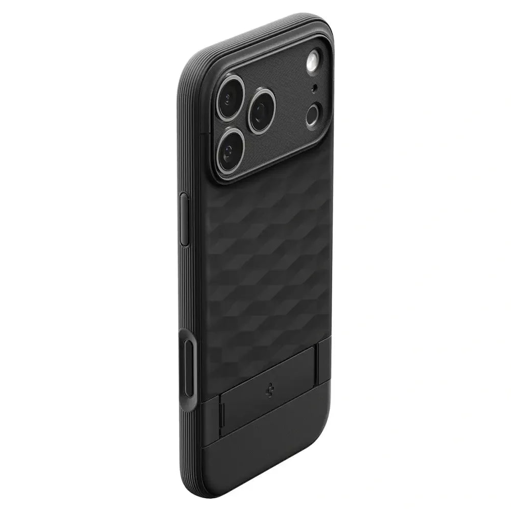 Spigen iPhone 17 Pro Max - Parallax S Mag - Θήκη Σιλικόνης με Σκληρό Πλαίσιο και MagSafe - Matte Black