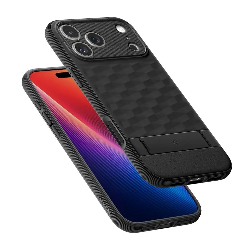 Spigen iPhone 17 Pro Max - Parallax S Mag - Θήκη Σιλικόνης με Σκληρό Πλαίσιο και MagSafe - Matte Black