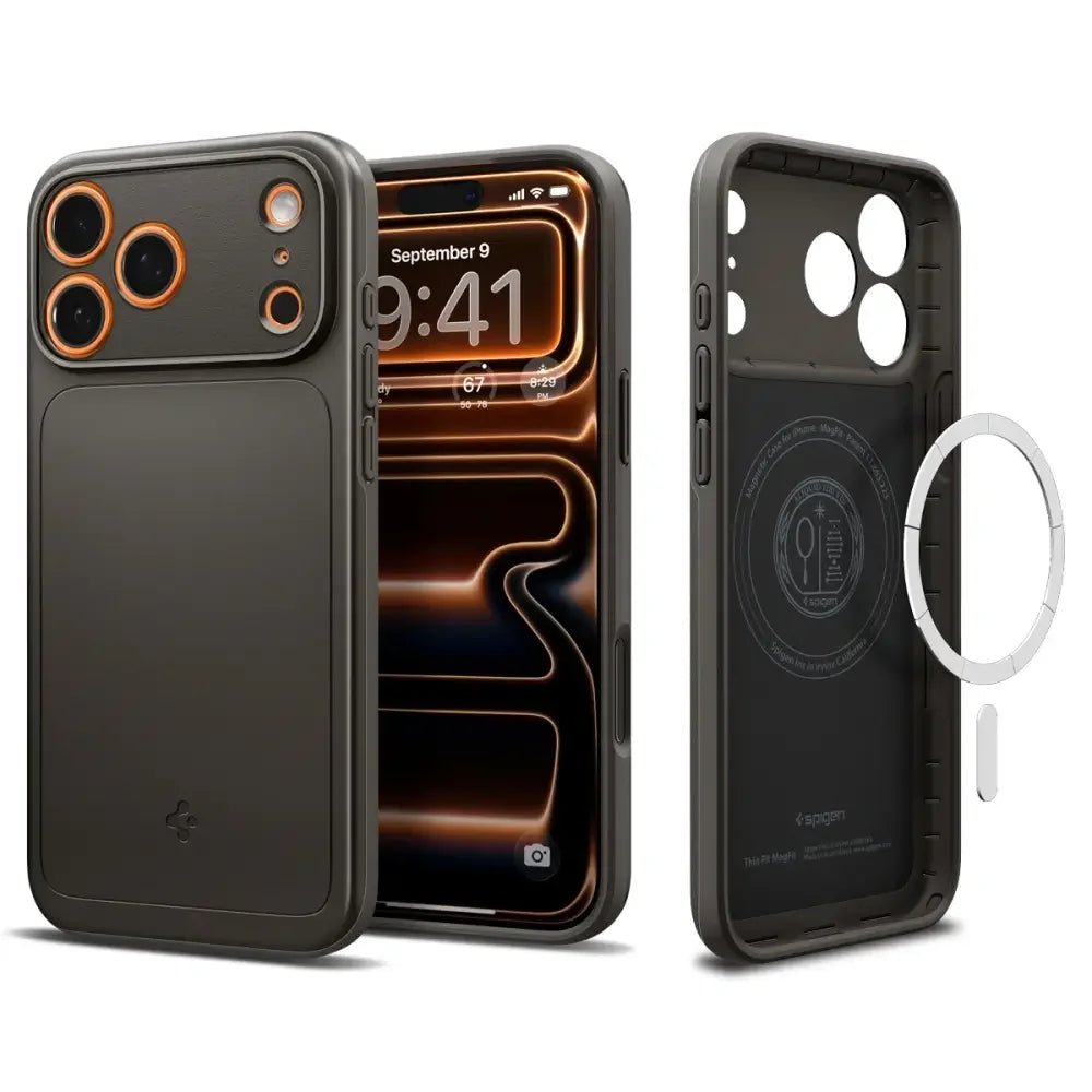 Spigen iPhone 17 Pro Max - Thin Fit Mag - Σκληρή Θήκη με MagSafe - Gunmetal