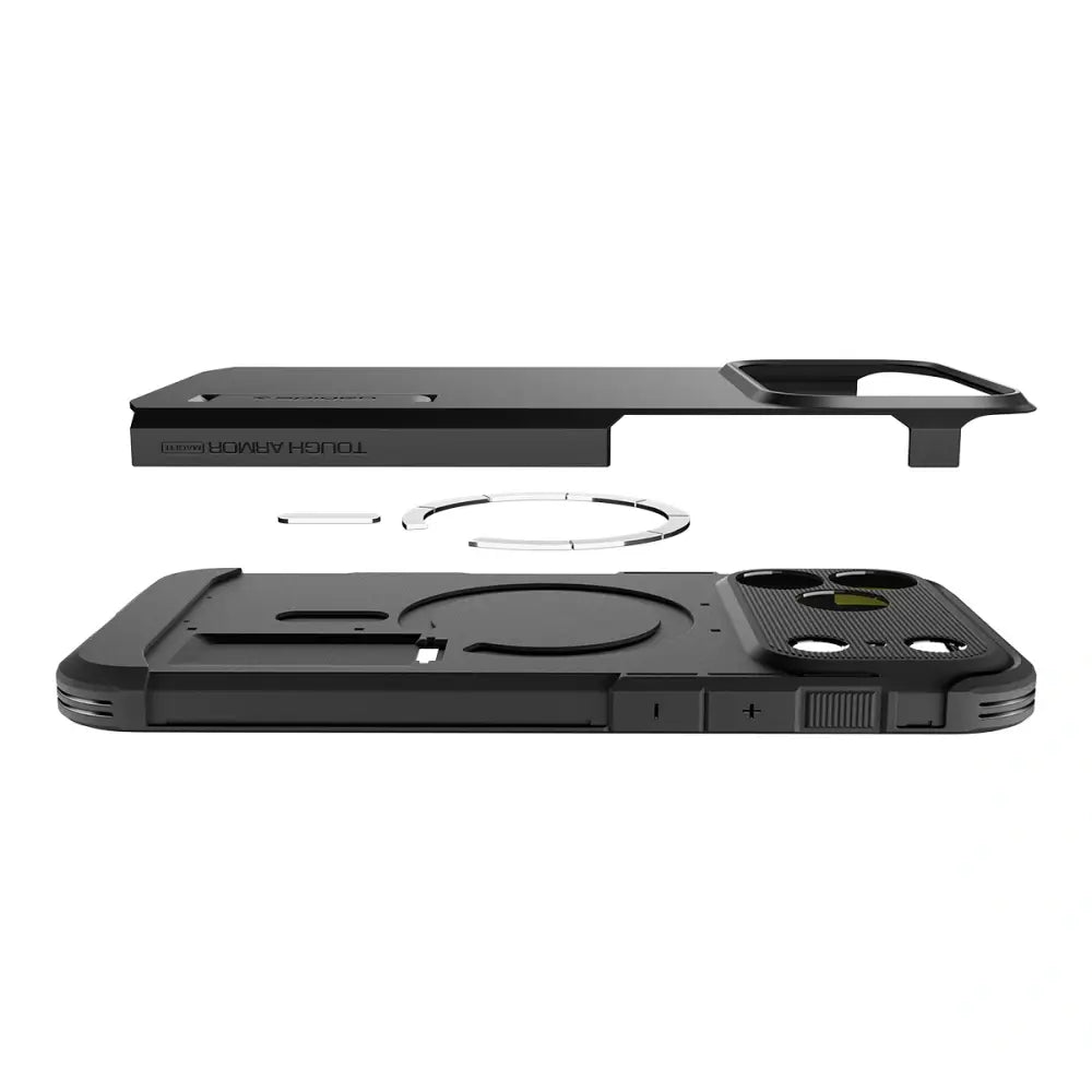 Spigen iPhone 17 Pro Max - Tough Armor T Mag - MagSafe Σκληρή Θήκη με Πλαίσιο Σιλικόνης και Σταντ - Gunmetal