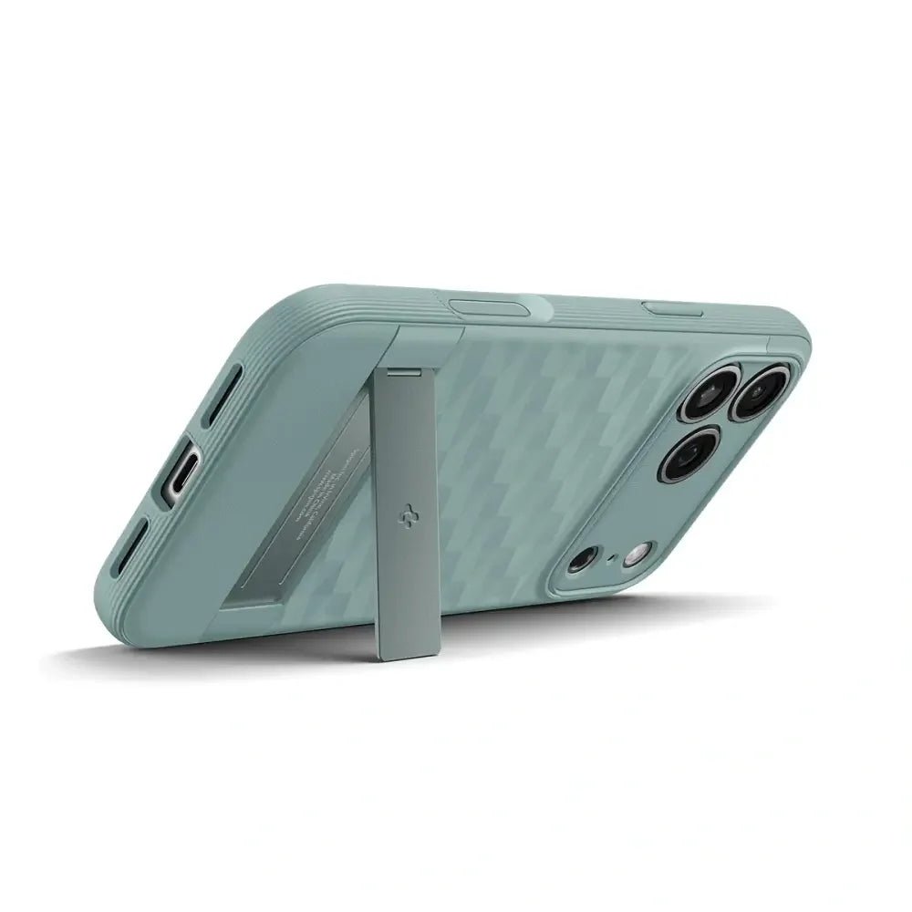 Spigen iPhone 17 Pro - Parallax S Mag - Θήκη Σιλικόνης με Σκληρό Πλαίσιο και MagSafe - Sage Green