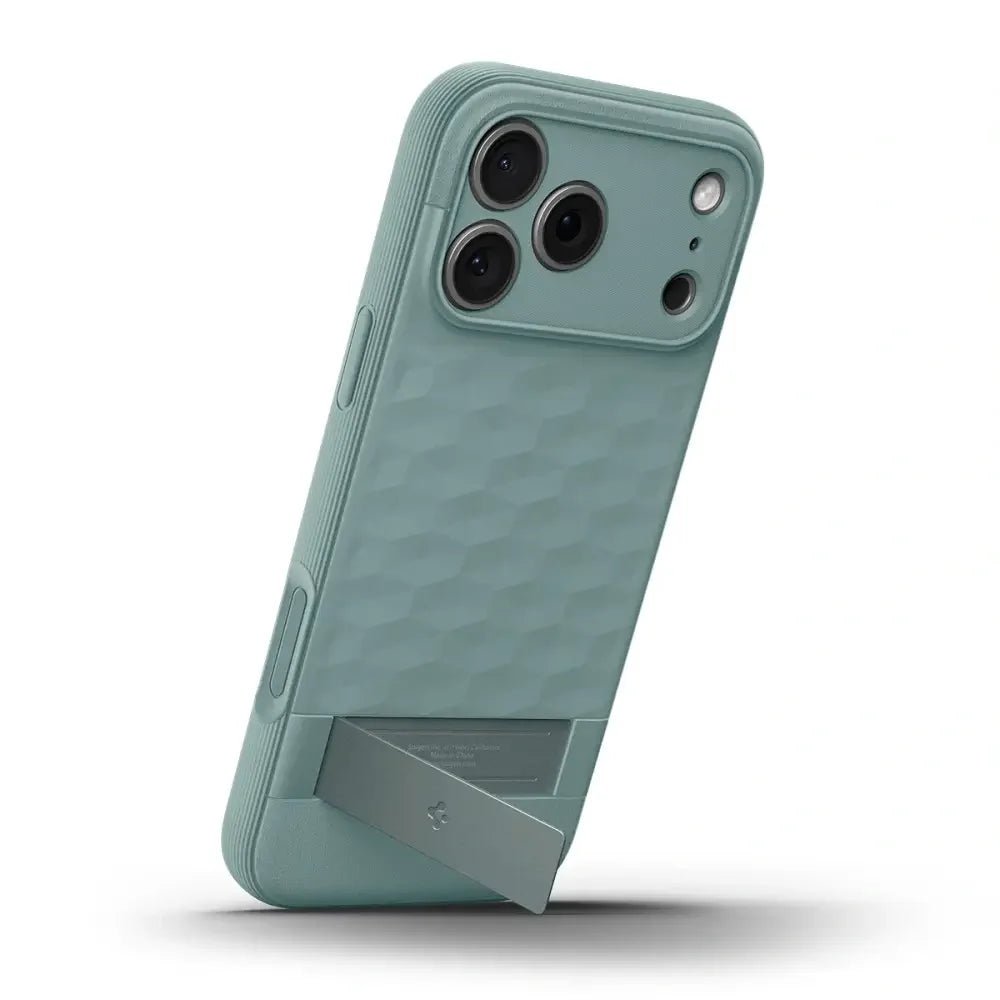 Spigen iPhone 17 Pro - Parallax S Mag - Θήκη Σιλικόνης με Σκληρό Πλαίσιο και MagSafe - Sage Green