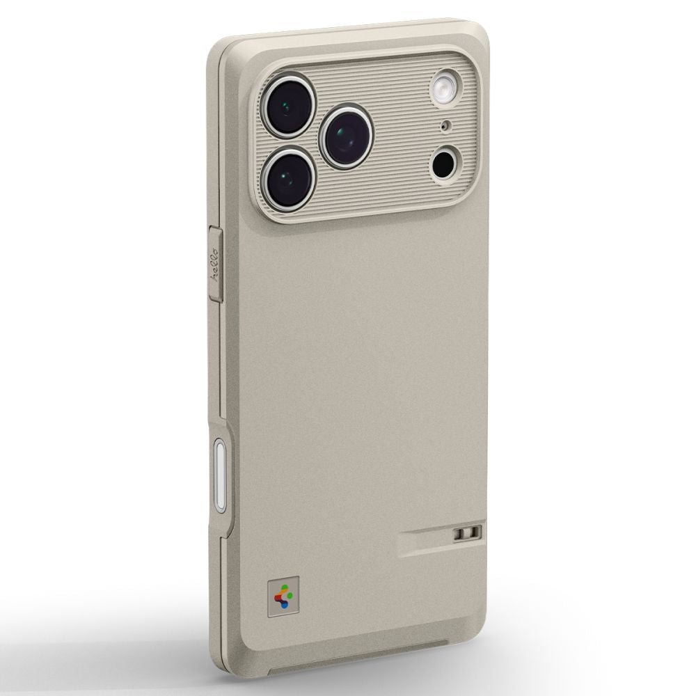 Spigen iPhone 17 Pro - Σκληρή Θήκη με Πλαίσιο Σιλικόνης και MagSafe - Classic LS - Stone