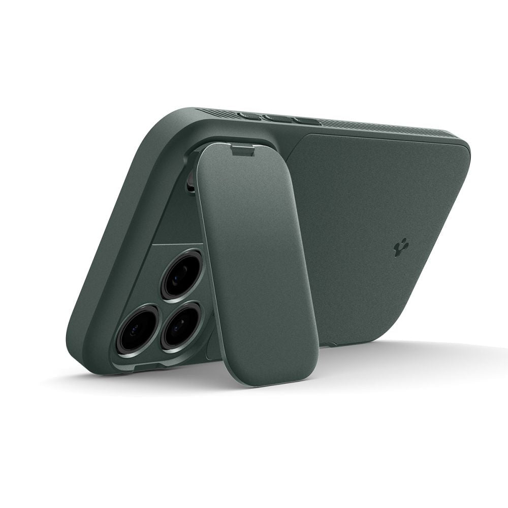 Spigen iPhone 17 Pro - Θήκη Σιλικόνης με Κάλυμμα για την Κάμερα και MagSafe - Optik Armor Mag - Abyss Green