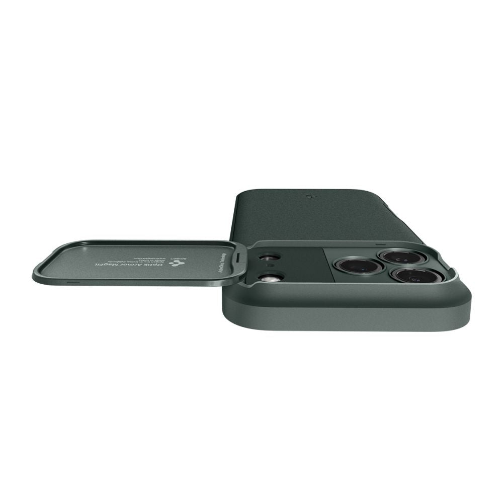 Spigen iPhone 17 Pro - Θήκη Σιλικόνης με Κάλυμμα για την Κάμερα και MagSafe - Optik Armor Mag - Abyss Green