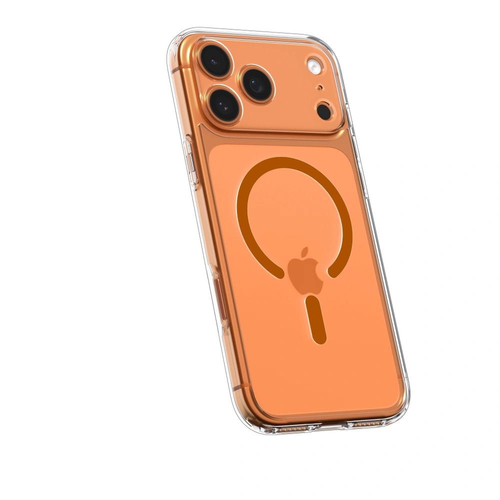 Spigen iPhone 17 Pro - Ultra Hybrid Mag - Σκληρή Θήκη με Πλαίσιο Σιλικόνης Και MagSafe - Clear / Orange