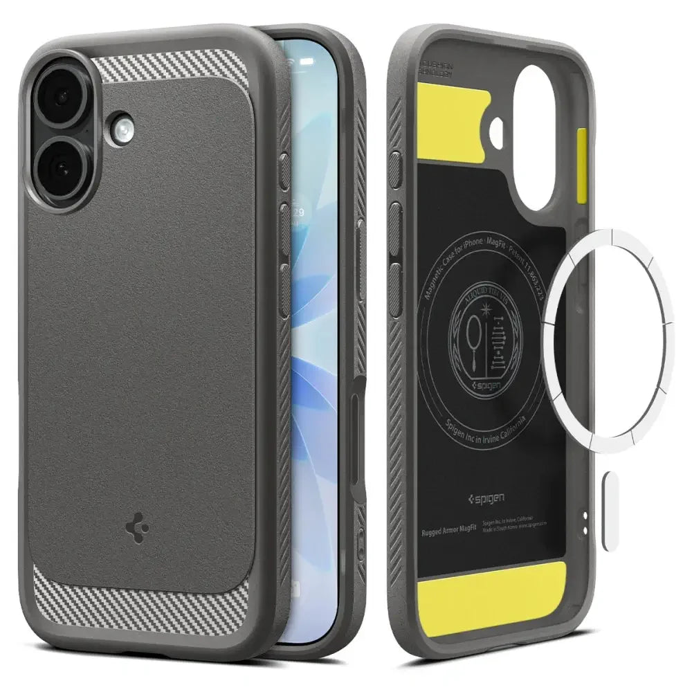 Spigen iPhone 17 - Rugged Armor Mag - Θήκη TPU με MagSafe - Grey