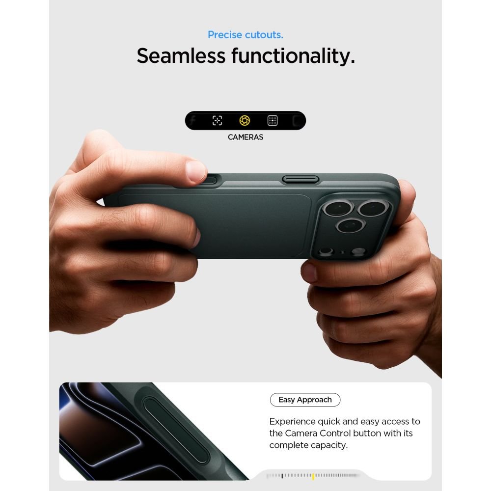 Spigen iPhone 18 Pro / iPhone 17 Pro - Σκληρή Θήκη με MagSafe - Thin Fit Mag - Abyss Green