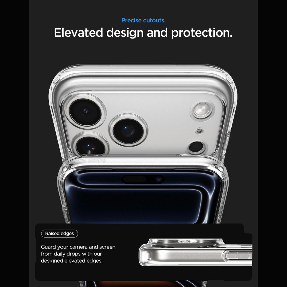 Spigen iPhone 18 Pro / iPhone 17 Pro - Σκληρή Θήκη με Πλαίσιο Σιλικόνης Και MagSafe - Ultra Hybrid Mag - Zero One Natural Titanium