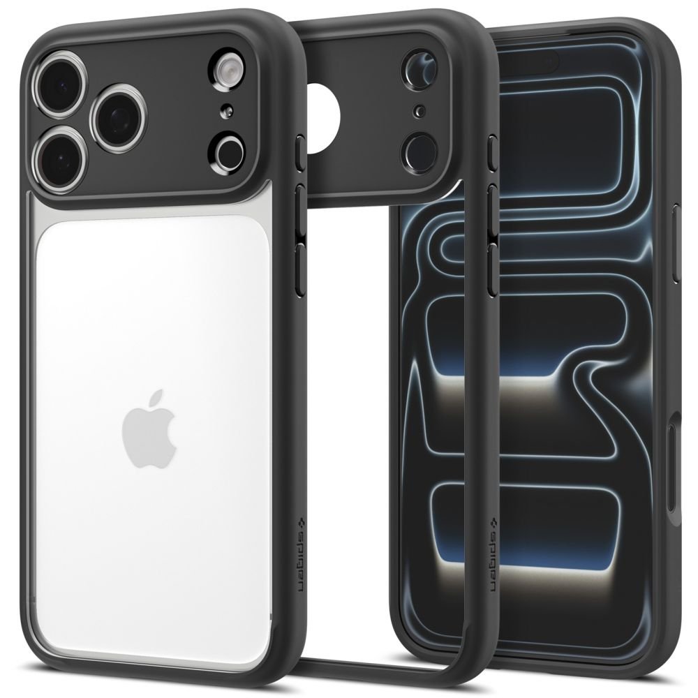 Spigen iPhone 18 Pro / iPhone 17 Pro - Σκληρή Θήκη με Πλαίσιο Σιλικόνης - Ultra Hybrid - Matte Black