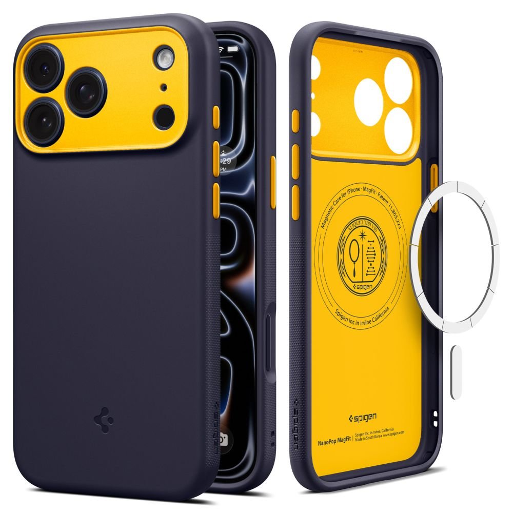 Spigen iPhone 18 Pro / iPhone 17 Pro - Θήκη Σιλικόνης με MagSafe - Nano Pop Mag - Blueberry Navy