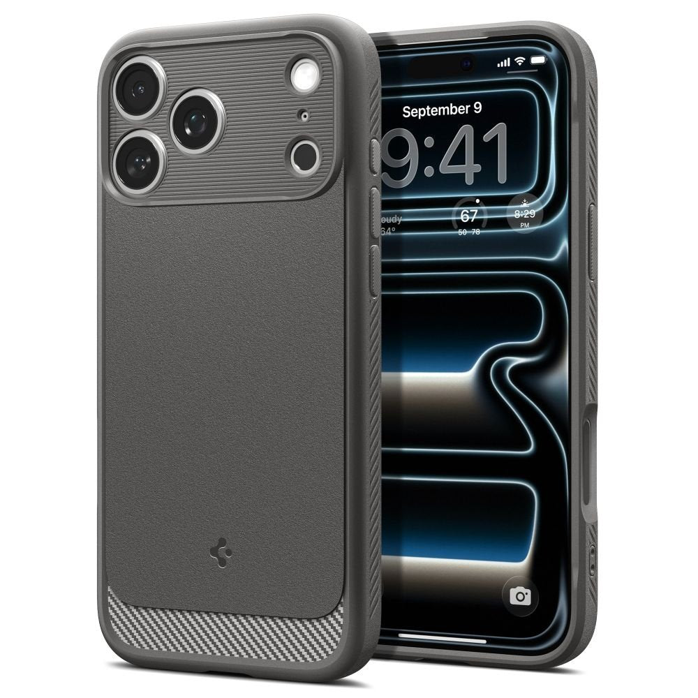 Spigen iPhone 18 Pro / iPhone 17 Pro - Θήκη TPU με MagSafe - Rugged Armor Mag - Grey