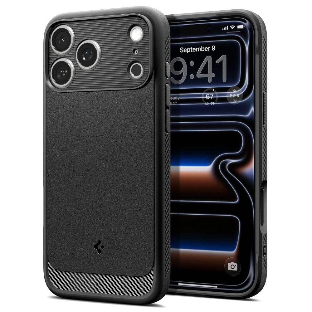 Spigen iPhone 18 Pro / iPhone 17 Pro - Θήκη TPU με MagSafe - Rugged Armor Mag - Matte Black