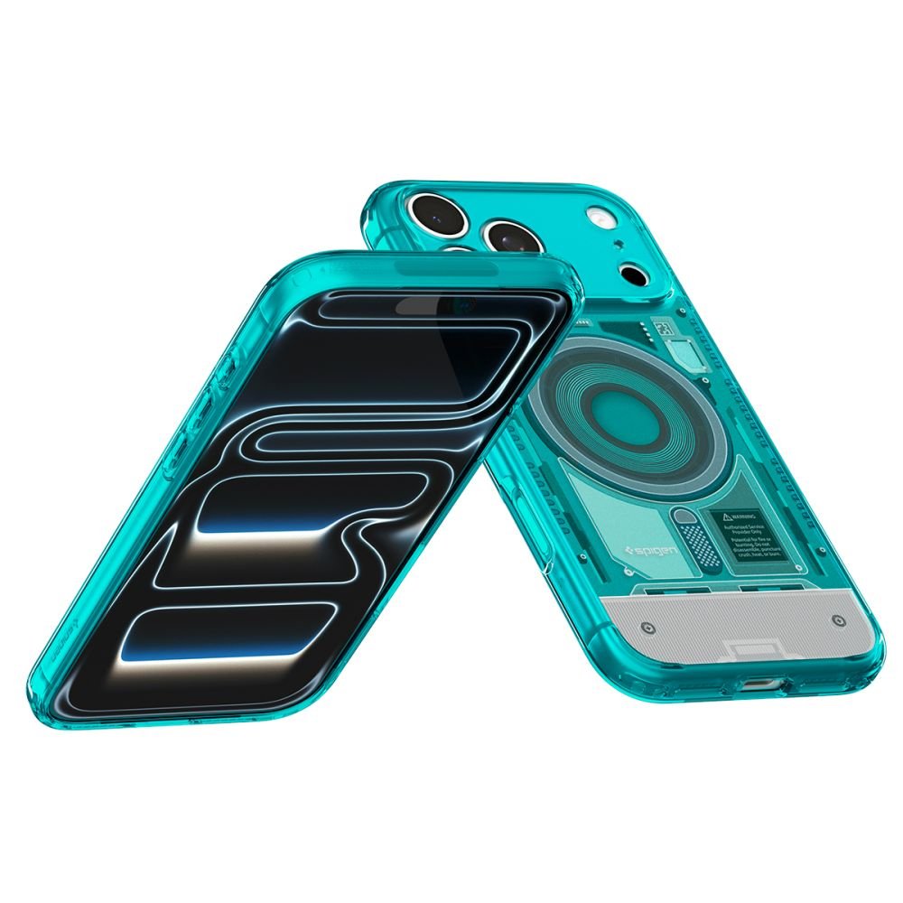 Spigen iPhone 18 Pro Max / iPhone 17 Pro Max - Σκληρή Θήκη με Πλαίσιο Σιλικόνης Και MagSafe - Ultra Hybrid Mag - C-One Bondi Blue