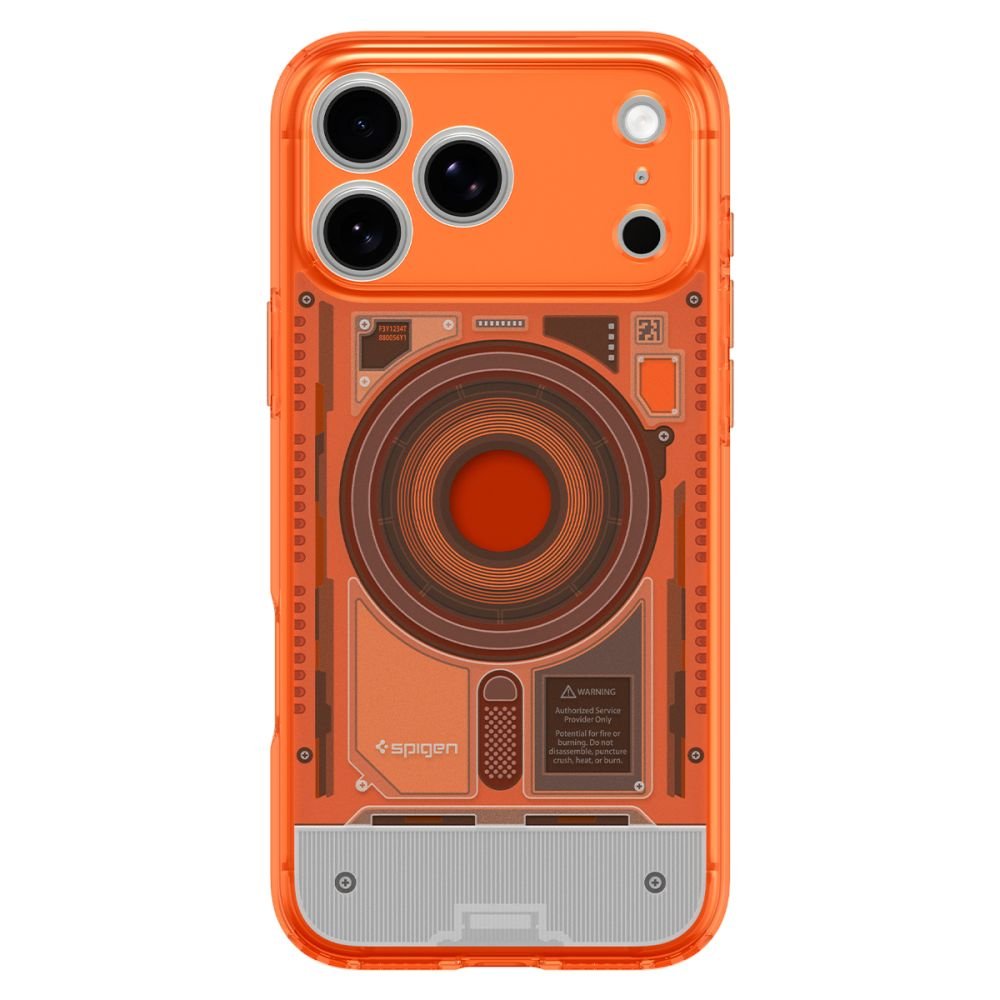 Spigen iPhone 18 Pro Max / iPhone 17 Pro Max - Σκληρή Θήκη με Πλαίσιο Σιλικόνης Και MagSafe - Ultra Hybrid Mag - C-One Tangerine