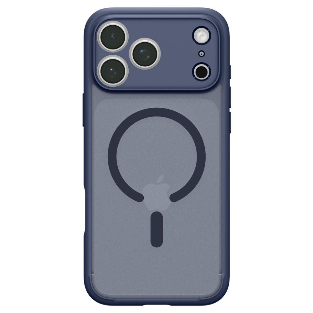 Spigen iPhone 18 Pro Max / iPhone 17 Pro Max - Σκληρή Θήκη με Πλαίσιο Σιλικόνης Και MagSafe - Ultra Hybrid Mag - Frost Deep Blue