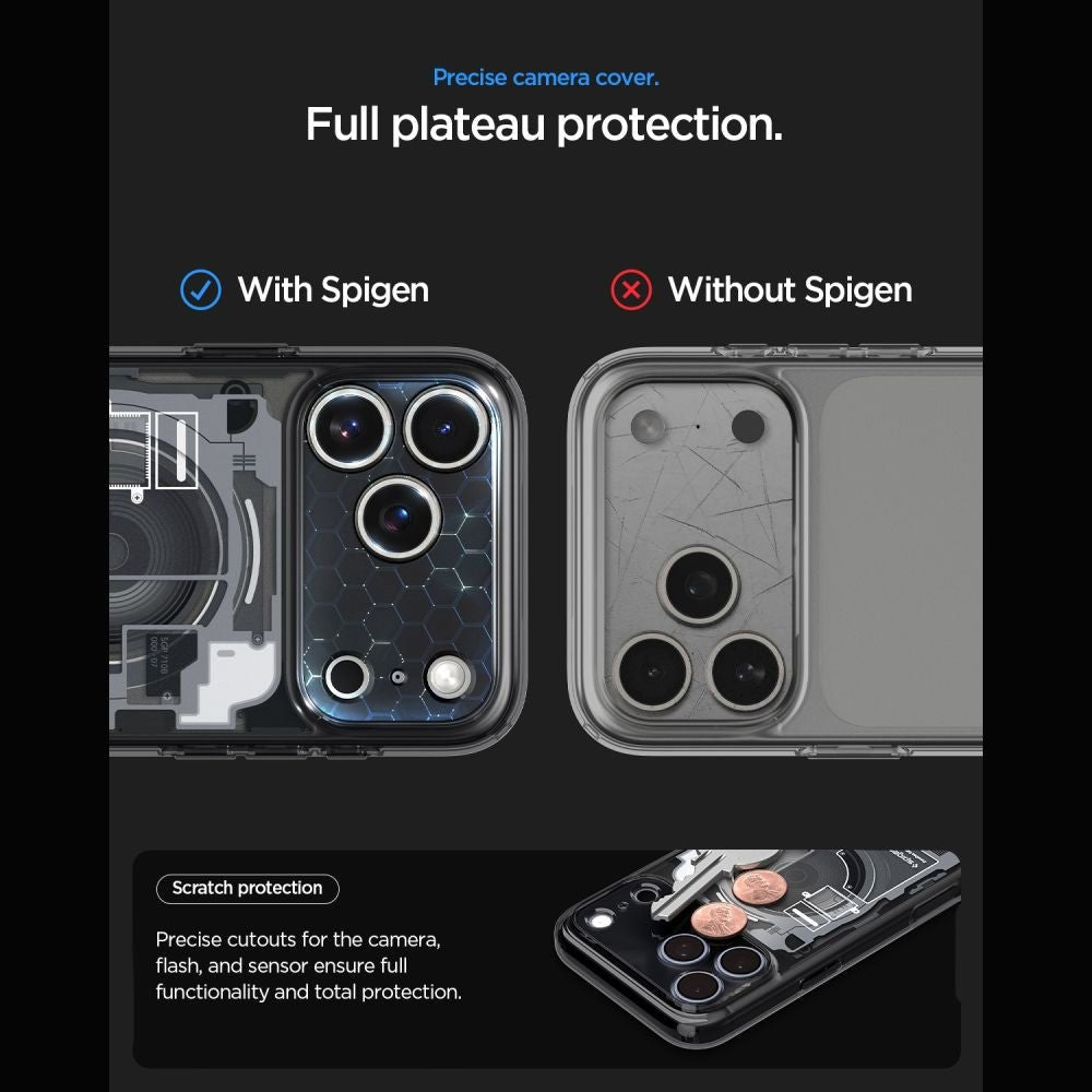 Spigen iPhone 18 Pro Max / iPhone 17 Pro Max - Σκληρή Θήκη με Πλαίσιο Σιλικόνης Και MagSafe - Ultra Hybrid Mag - Zero One Black