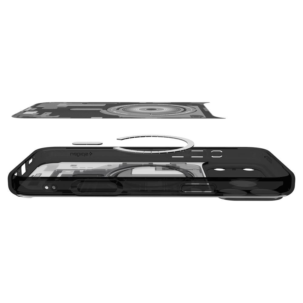 Spigen iPhone 18 Pro Max / iPhone 17 Pro Max - Σκληρή Θήκη με Πλαίσιο Σιλικόνης Και MagSafe - Ultra Hybrid Mag - Zero One Black