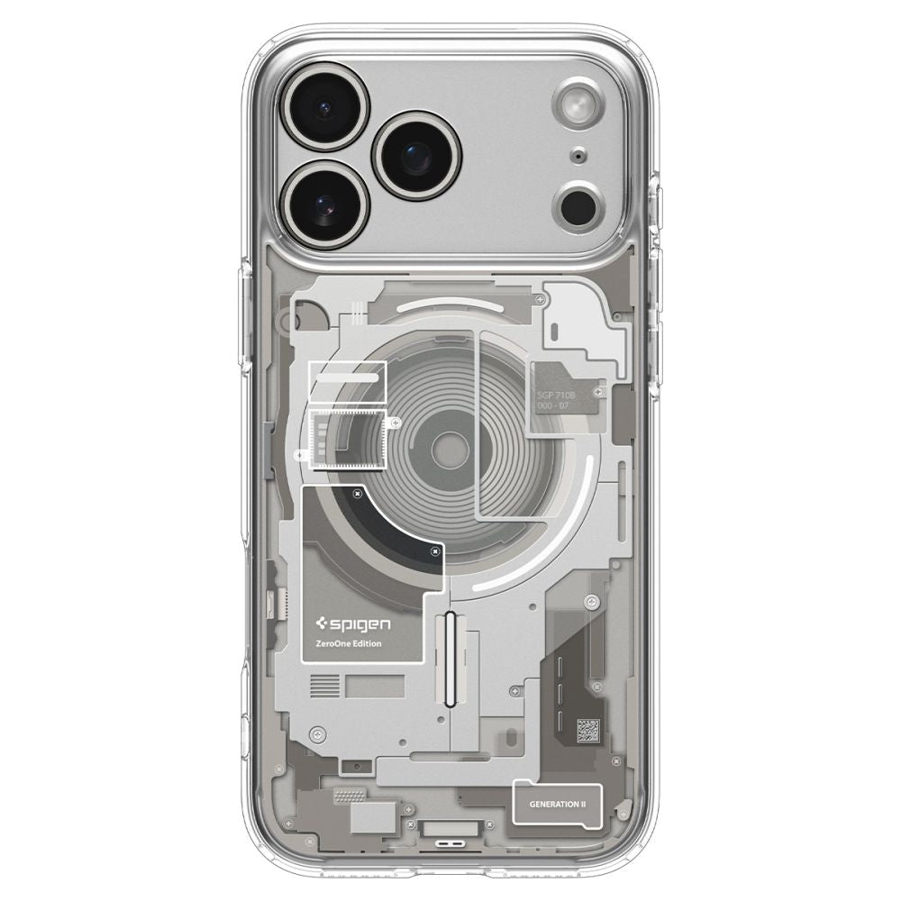 Spigen iPhone 18 Pro Max / iPhone 17 Pro Max - Σκληρή Θήκη με Πλαίσιο Σιλικόνης Και MagSafe - Ultra Hybrid Mag - Zero One Natural Titanium