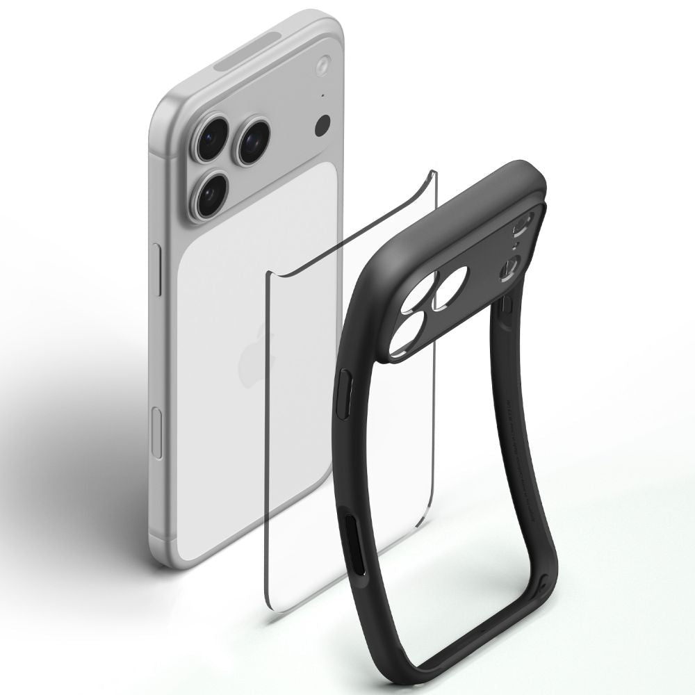 Spigen iPhone 18 Pro Max / iPhone 17 Pro Max - Σκληρή Θήκη με Πλαίσιο Σιλικόνης - Ultra Hybrid - Matte Black