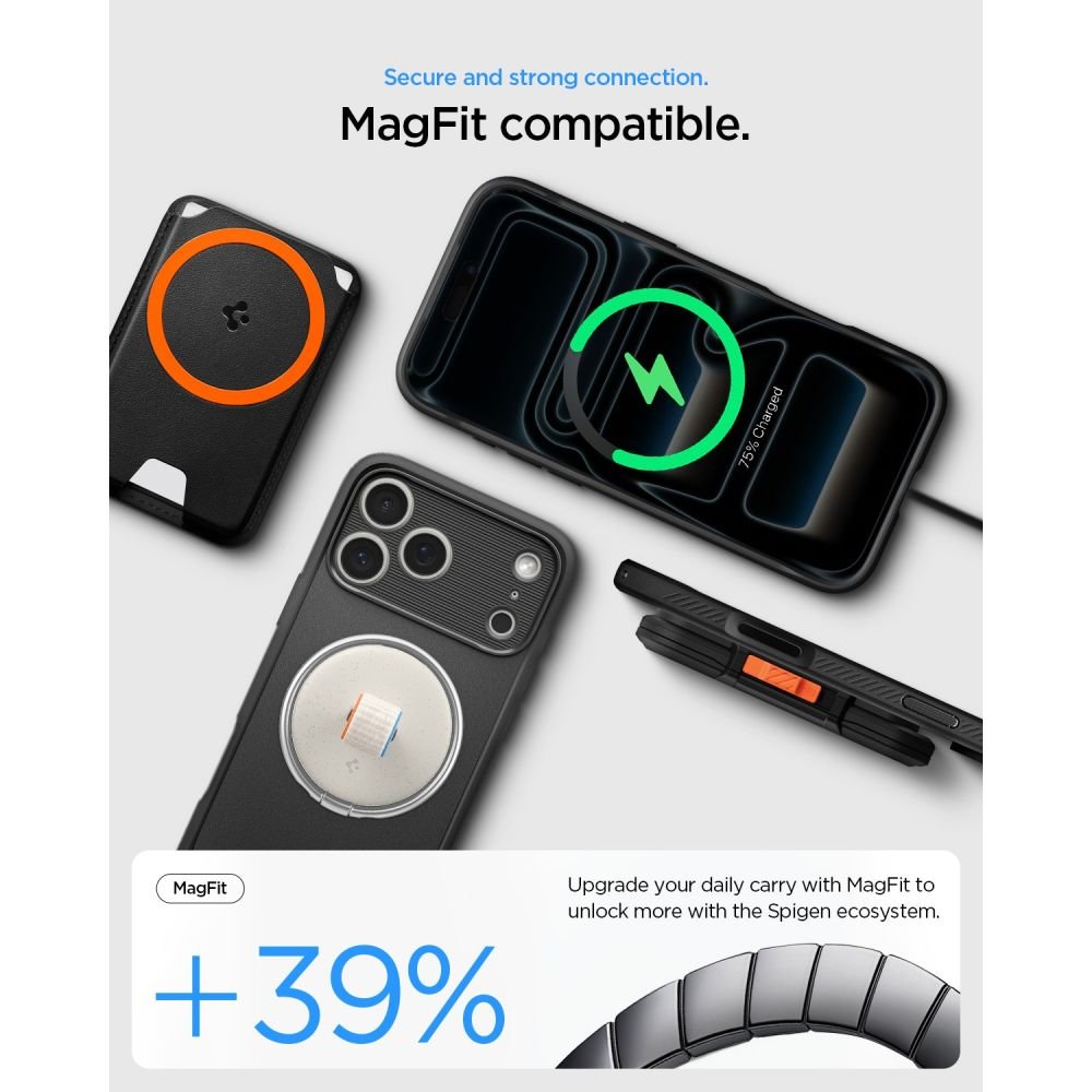 Spigen iPhone 18 Pro Max / iPhone 17 Pro Max - Θήκη TPU με MagSafe - Rugged Armor Mag - Matte Black