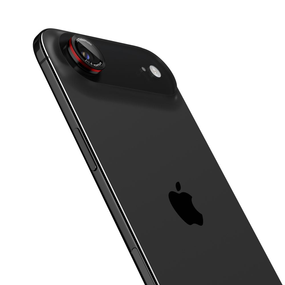 Spigen iPhone Air - Αντιχαρακτικό Γυαλί για την Κάμερα - Optik Pro L - Series Glas.TR EZ Fit - 2 Τεμάχια - Black / Red