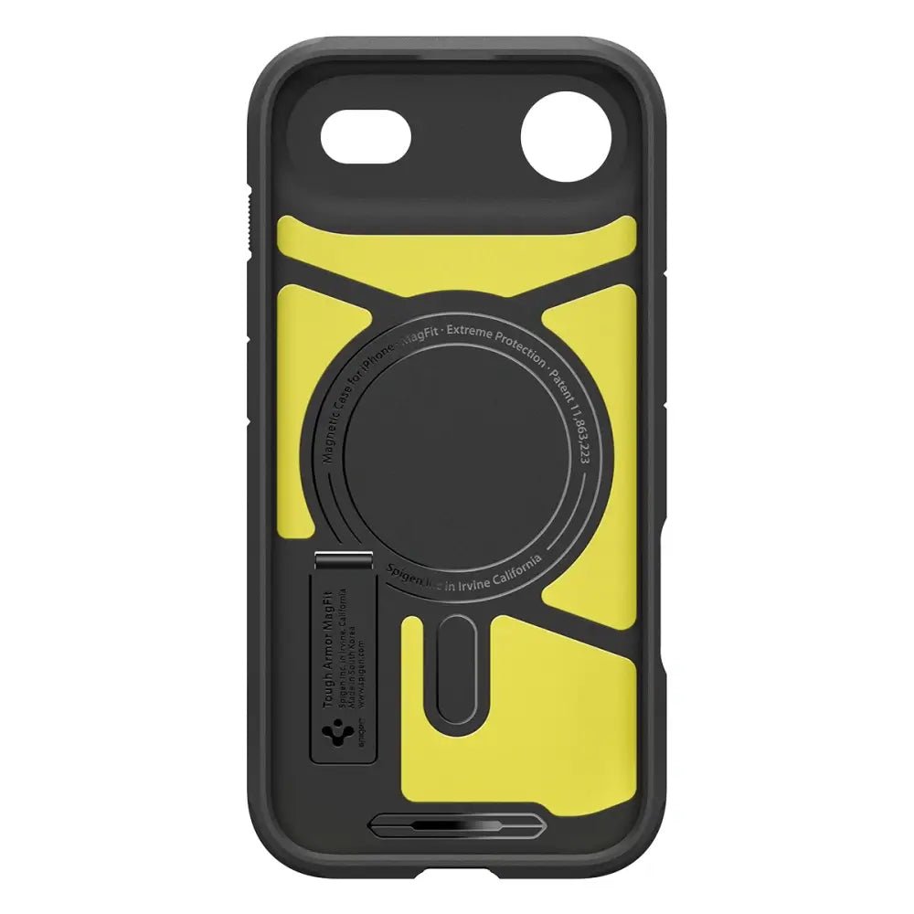 Spigen iPhone Air - Tough Armor T Mag - MagSafe Σκληρή Θήκη με Πλαίσιο Σιλικόνης και Σταντ - Black