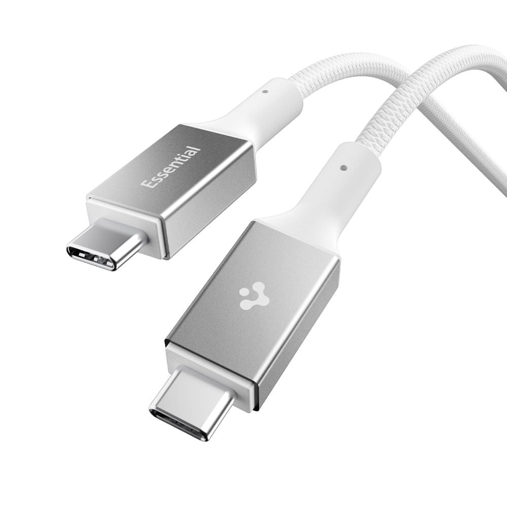Spigen Καλώδιο Γρήγορης Φόρτισης 100W Type - C to Type - C - Essential EB10010CC - 100 cm - White