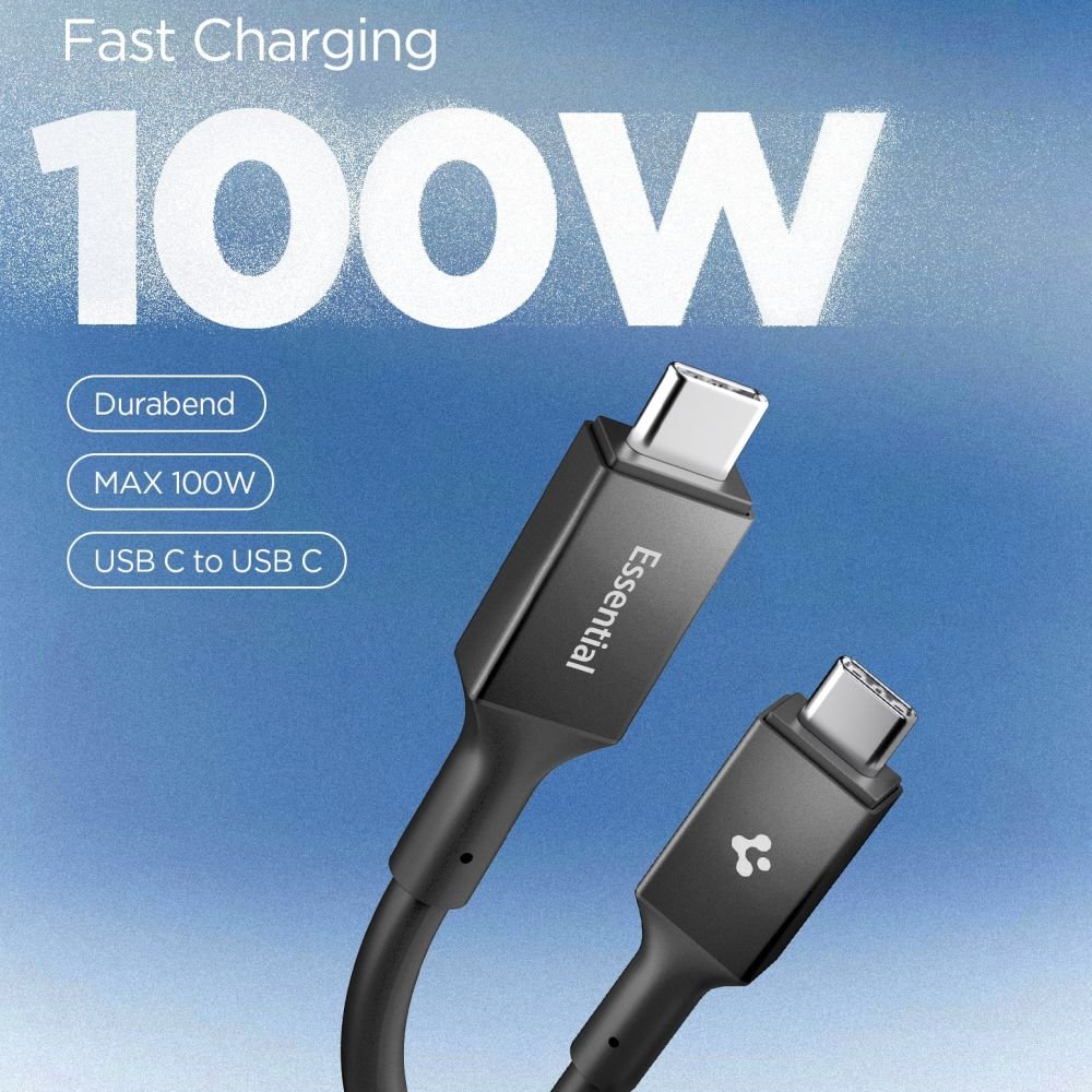 Spigen Καλώδιο Γρήγορης Φόρτισης 100W Type - C to Type - C - Essential EB10020CC - 200 cm - Black