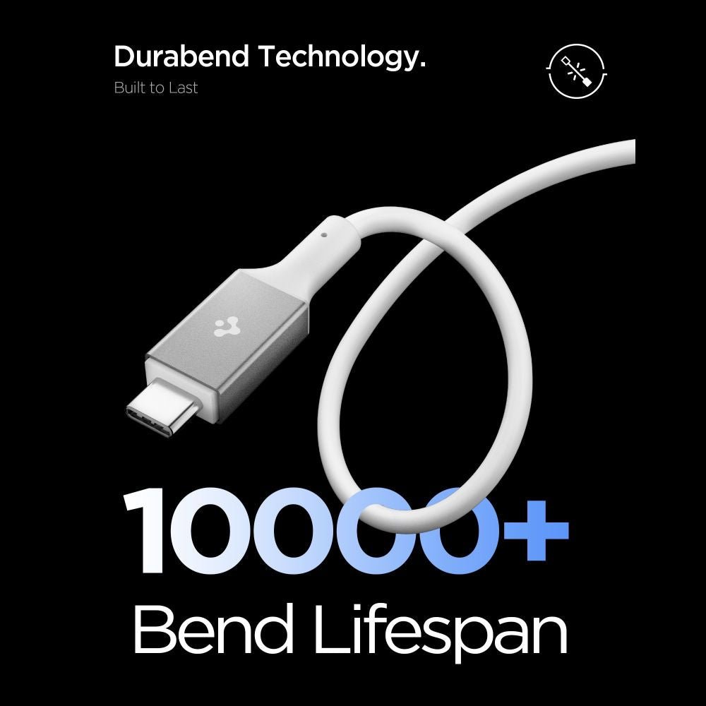 Spigen Καλώδιο Γρήγορης Φόρτισης 100W Type - C to Type - C - Essential EB10020CC - 200 cm - White