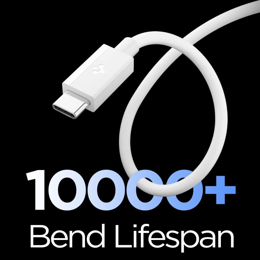 Spigen Καλώδιο Γρήγορης Φόρτισης 60W USB to Type - C - Essential EB6010AC - 100 cm - White