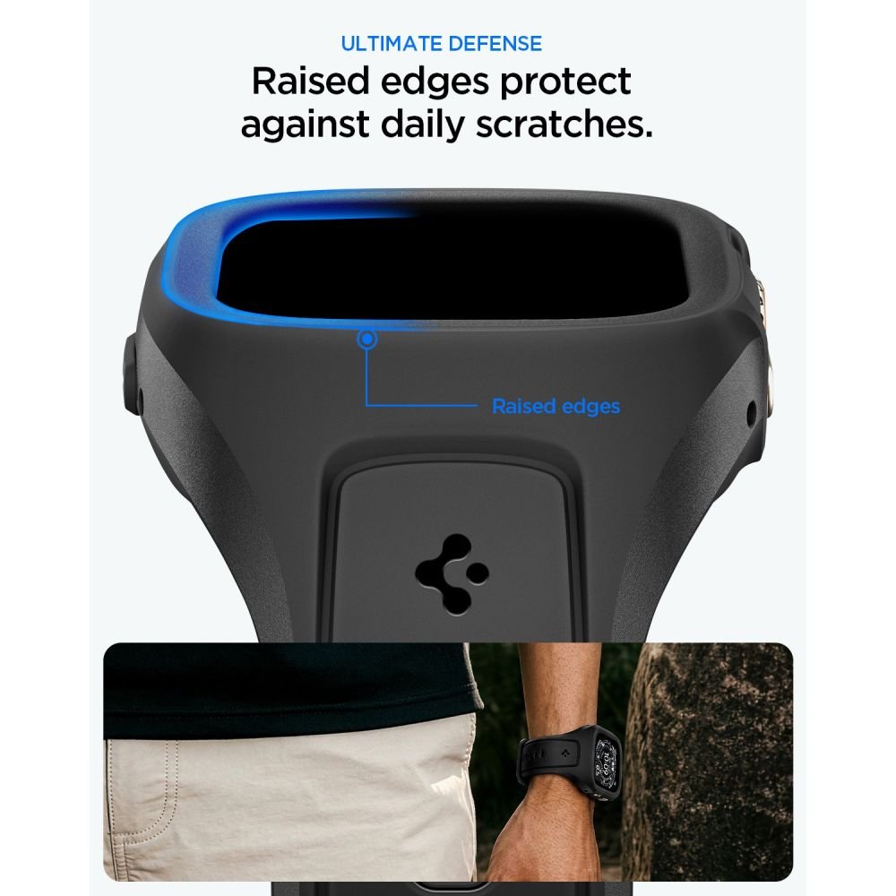 Spigen Λουράκι Apple Watch Ultra (1/2/3) - 49mm με Θήκη Προστασίας - Liquid Air Pro - Black