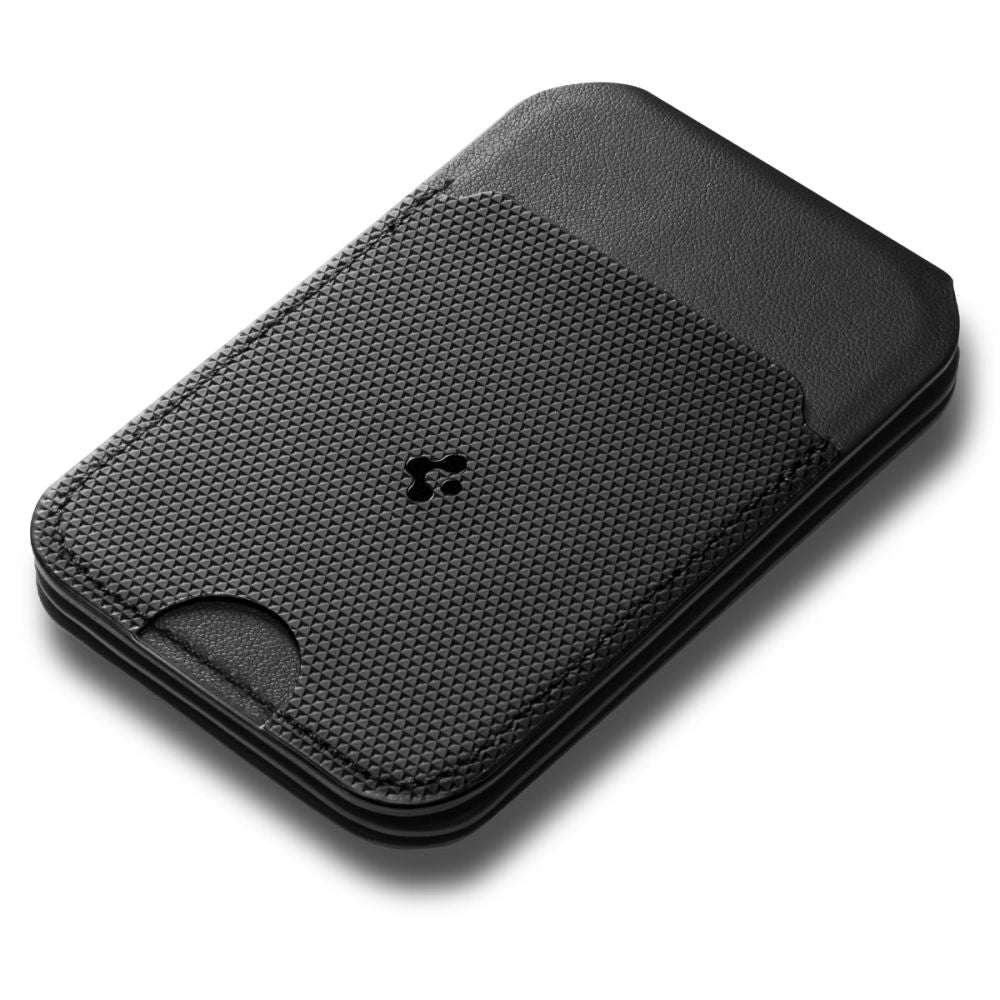 Spigen Μαγνητική Θήκη για 3 Κάρτες και Stand Κινητού από Συνθετικό Δέρμα - S314 - 2 - Black