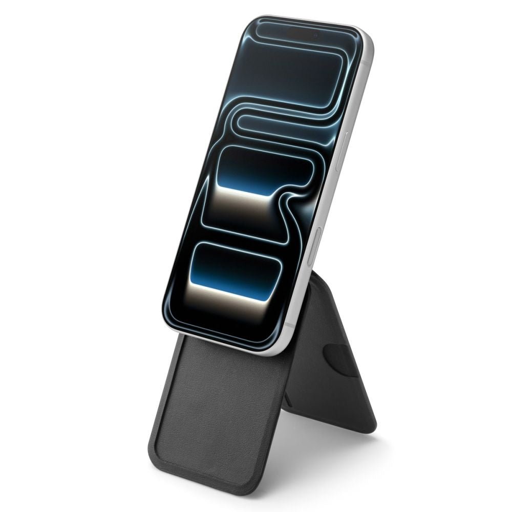 Spigen Μαγνητική Θήκη για 3 Κάρτες και Stand Κινητού από Συνθετικό Δέρμα - S314 - 2 - Black