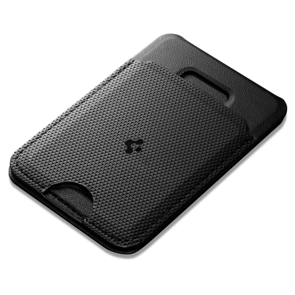 Spigen Μαγνητική Θήκη για Κάρτες και Stand Κινητού από Συνθετικό Δέρμα - S314 - 1 - Black