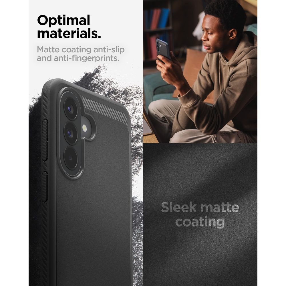 Spigen Samsung Galaxy A57 5G - Θήκη Σιλικόνης TPU - Rugged Armor - Matte Black